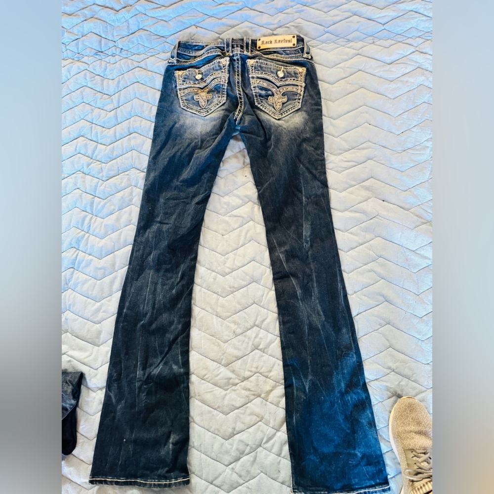 Rock Revival White Washed Jeans | 26L